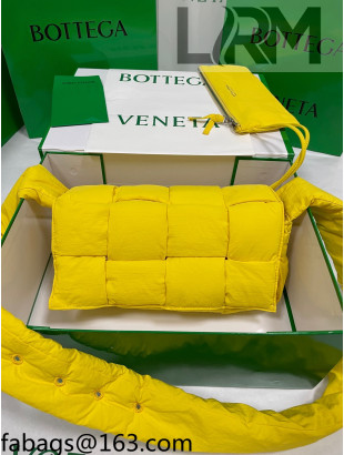 Bottega Veneta Padded Tech Cassette Crossbody Bag 628951 Yellow 2021 