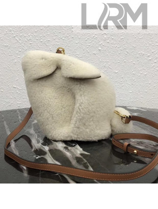 Loewe Bunny Mini Bag in Fur and Leather