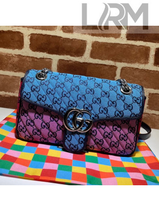 Gucci GG Marmont Multicolour Canvas Small Shoulder Bag 443497 Multico 2021