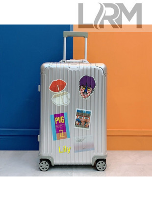 Rimowa x Vincent Mahe SHANGHAI Luggage Travel Bag Silver 2021 01
