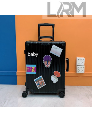 Rimowa x Vincent Mahe SHANGHAI Luggage Travel Bag Black 2021 02