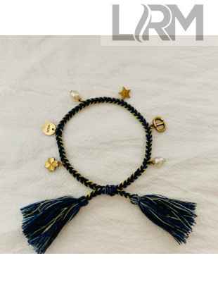 Dior Beach Charm Bracelet in Woven Cotton 2021 02