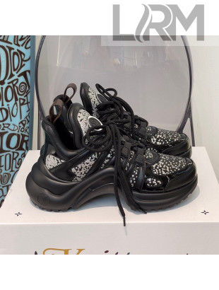 Louis Vuitton LV Archlight Sparkling Glitter Sneakers Black 2021 112440