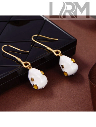 Bottega Veneta Earrings White 2021 110887