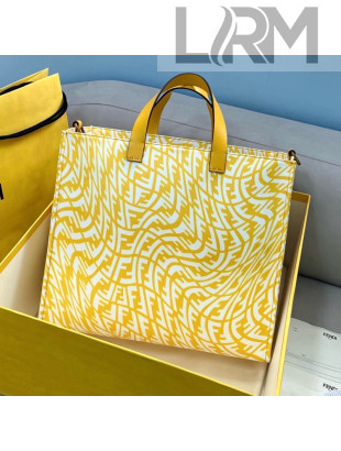 Fendi Sunshine FF Vertigo Medium Shopper Bag Bag Yellow 2021 8379