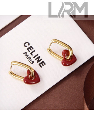 Celine Love Earrings Red 2021 110895
