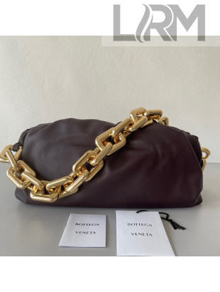 Bottega Veneta The Chain Pouch Bag with Square Ring Chain Strap Fondant Brown 2021
