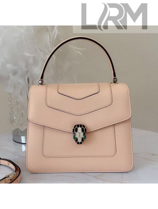 Bvlgari Serpenti Forever Small Top Handle Bag 22.5cm Peach Pink 2021