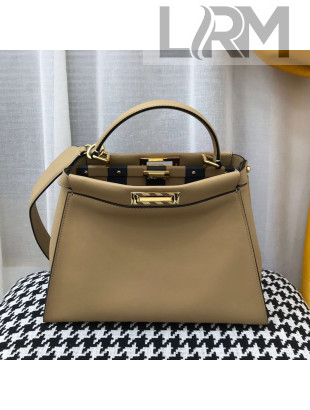 Fendi Iconic Medium Striped Lining Bag Beige 2019