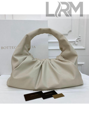 Bottega Veneta Large BV Jodie Leather Hobo Bag White 2020