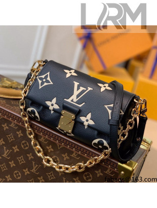 Louis Vuitton Favorite Shoulder Bag in Monogram Empreinte Leather M45859 Black 2021