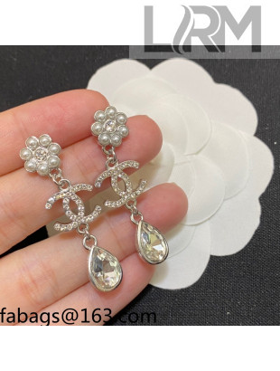 Chanel Bloom Earrings White 2021 110903