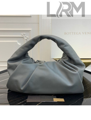 Bottega Veneta Large BV Jodie Leather Hobo Bag Grey 2020