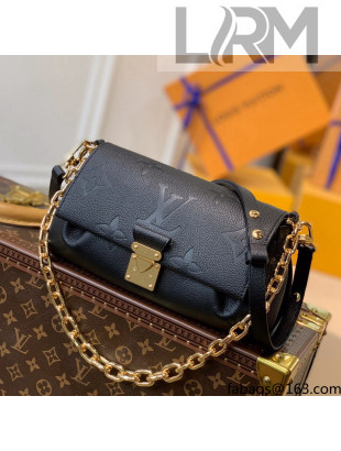 Louis Vuitton Favorite Shoulder Bag in Monogram Empreinte Leather M45813 All Black 2021