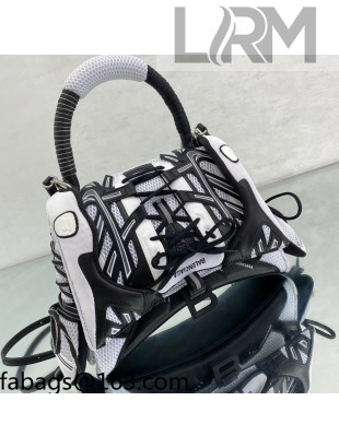 Balenciaga Hourglass SneakerHead Small/Medium Top Handle Bag White 2021
