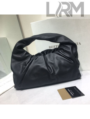 Bottega Veneta Small BV Jodie Leather Hobo Bag Black 2020