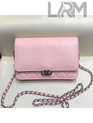Chanel Wallet on Chain WOC A84428 Pink 2019
