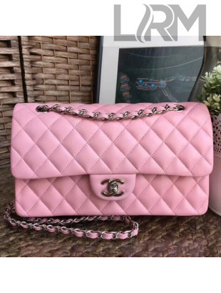 Chanel Lambskin Medium Classic Flap Bag A1112 Pink