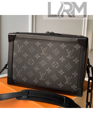 Louis Vuitton Monogram Canvas Soft Trunk Case Shoulder Bag M44730 Black 2019