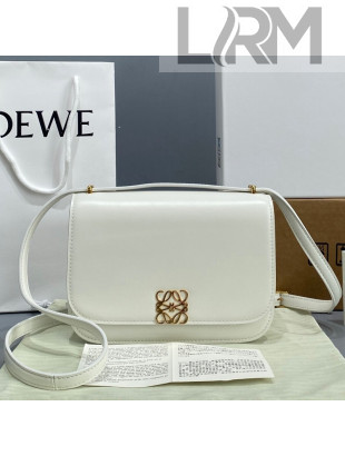 Loewe Small Goya bag in silk calfskin Soft White 2021