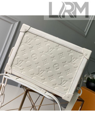 Louis Vuitton Monogram Empreinte Leather Soft Trunk Case Shoulder Bag M53287 White 2019