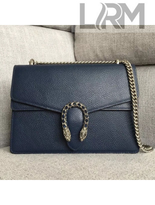 Gucci Dionysus Leather Medium Shoulder Bag 403348 Dark Blue  2018