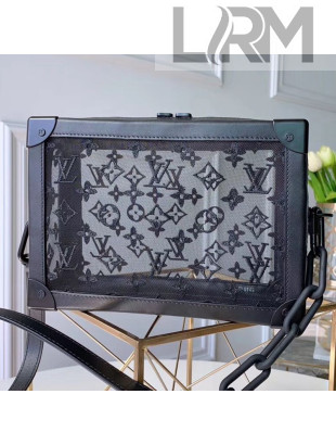 Louis Vuitton Monogram Mesh Soft Trunk Case Shoulder Bag M53964 Black 2019