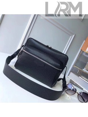 Louis Vuitton Outdoor Messenger PM Taiga Leather Bag M33435 Black 2018