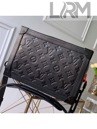 Louis Vuitton Monogram Empreinte Leather Soft Trunk Case Shoulder Bag M53288 Black 2019