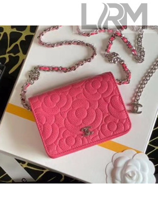 Chanel Camellia Grained Calfskin Belt Bag AP1770 Pink 2020