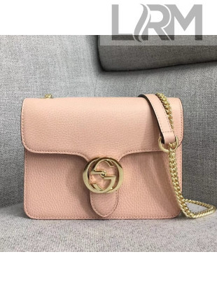 Gucci GG Leather Small Shoulder Bag 510304 Pink 2018