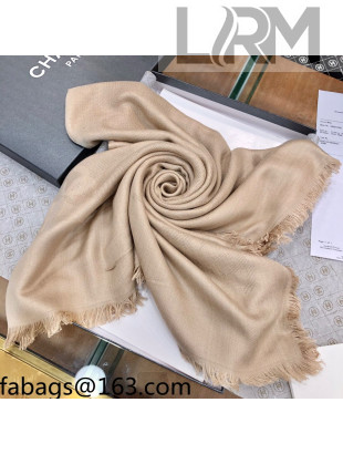 Chanel Cashmere Silk Sqaure Scarf 140x140cm Pink 2021 21100754