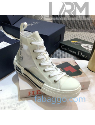 Dior x Danile Arsham B23 High-top Sneakers in White Canvas 08 2020 (For Women and Men)