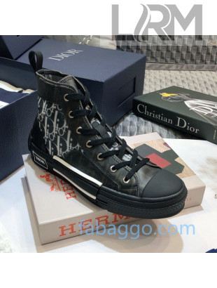 Dior B23 High-top Sneakers in Black Oblique Canvas 18 2020 (For Women and Men)