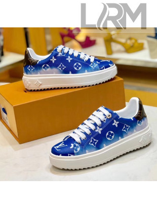 Louis Vuitton LV Escale Time Out Sneaker in Monogram Canvas Blue 2020