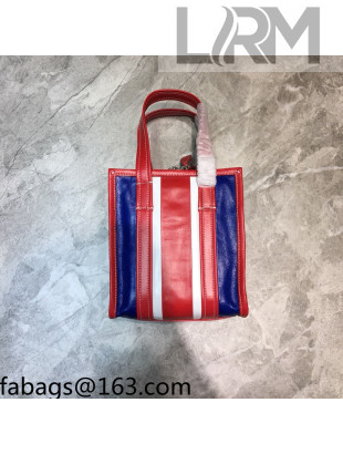 Balenciaga Bazar Striped Shopper XS Shopping Bag Red 2021