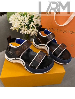 Louis Vuitton LV Archlight Contrasting Sporty Sandals Blue 2020