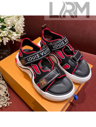 Louis Vuitton LV Archlight Contrasting Sporty Sandals Red 2020