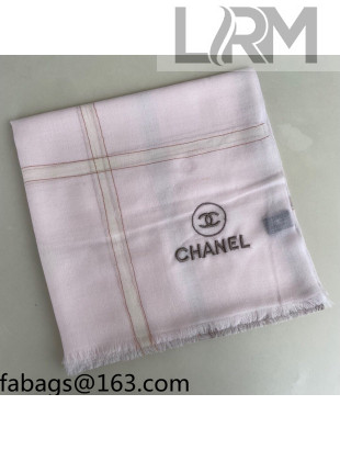 Chanel Cashmere Sqaure Scarf 110x110cm Light Pink 2021 21100760