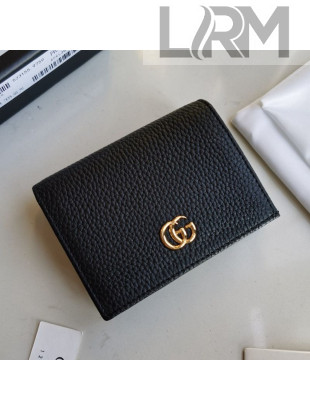 Gucci Leather Card Case Wallet 456126 Black 2020