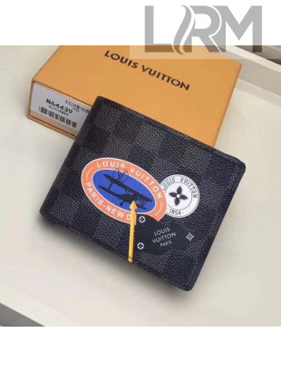 Louis Vuitton Damier Cobalt Canvas Multiple Wallet League Series 2017