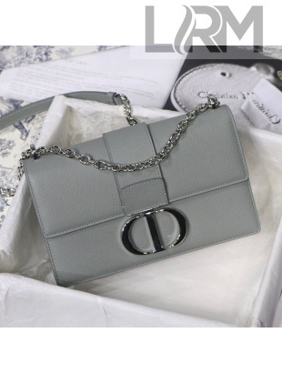 Dior 30 Montaigne CD Chain Bag in Grained Calfskin Gray 2020