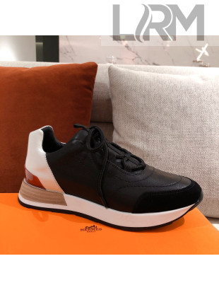 Hermes Patchwork Sneakers Black 2021 01 (For Women and Men)