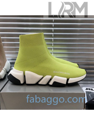 Balenciaga Speed 2.0 Knit Sock Boot Sneakers Green 2020 (For Women and Men)