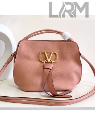 Valentino Small VRING Top Handle Bag Pink 2019