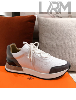 Hermes Patchwork Sneakers White 2021 04 (For Women and Men)