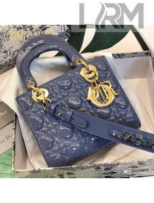 Dior MY ABCDior Small Bag in Blue Patent Leather 2020