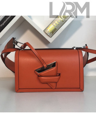Loewe Barcelona Medium Bag in Box Calfskin Orange 2021
