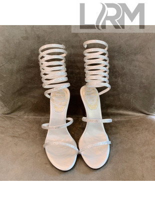 Rene Caovilla Jewel Sandals with STILETTO HEEL SUPERCLEO 9.5cm Silver 2022