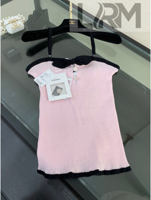 Chanel Bow Vest Pink 2022 09